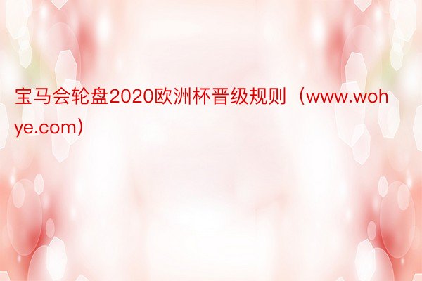 宝马会轮盘2020欧洲杯晋级规则（www.wohye.com）